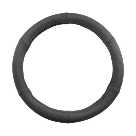 Branduri - Husă Volan UMBRELLA Piele Naturală Perforată - Negru, Diametru 44-46 cm