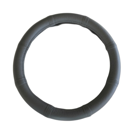 Huse Auto - Husă Volan Umbrella Piele Naturală - Negru, 35-37 cm