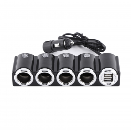 Incarcatoare telefoane mobile - Incarcator auto Multi PNI Lighter cu 4 iesiri bricheta si 2 iesiri USB