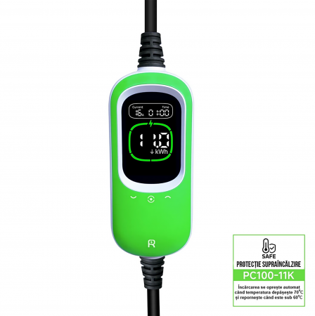 Mobilitate si Hibride - Incarcator portabil PC100-11kw pentru masini electrice conector type 2 11kW 6-16A reglabil 400V cablu de incarcare 6m