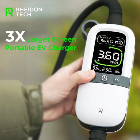 Incarcator portabil PC200 pentru masini electrice conector type 2 3,6kW 6-16A reglabil 230V 6m cablu de incarcare [2]