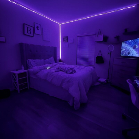 Kit Complet Bandă LED RGB 5m - 300 LED-uri, Multicoloră, Impermeabilă IP65, Telecomandă + Transformator [8]