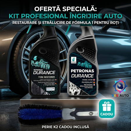 Kit Complet Întreținere Roți Durance: Curățare Jante + Luciu Anvelope + Perie Cadou [2]