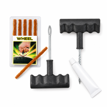 Scule auto - Kit reparat anvelope Bottari 60911 cu snururi pentru pana roata