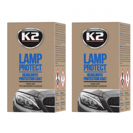Pachet 2 x lac protectie cu aplicator K2 pentru faruri 10 ml [0]