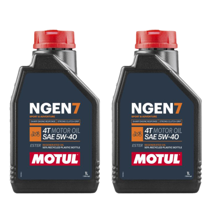 Branduri - Pachet 2 litri ulei Motul NGEN 7 5W40 – Ulei Sintetic pentru Motociclete și Quad-uri 4T