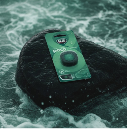 Odorizant Auto Grilă K2 POCO HORIZON - Briză Marină & Acorduri Verzi - Design Minimalist [4]
