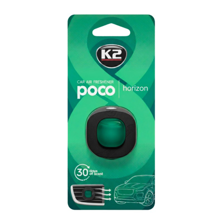 Branduri - Odorizant Auto Grilă K2 POCO HORIZON - Briză Marină & Acorduri Verzi - Design Minimalist
