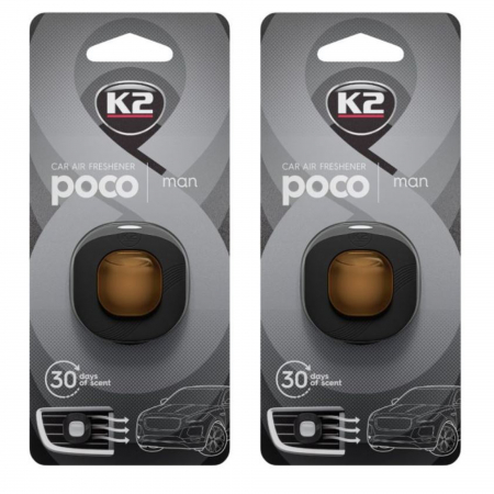 Odorizante grila - Pachet 2 x odorizant auto K2 poco man (Barbatesc)