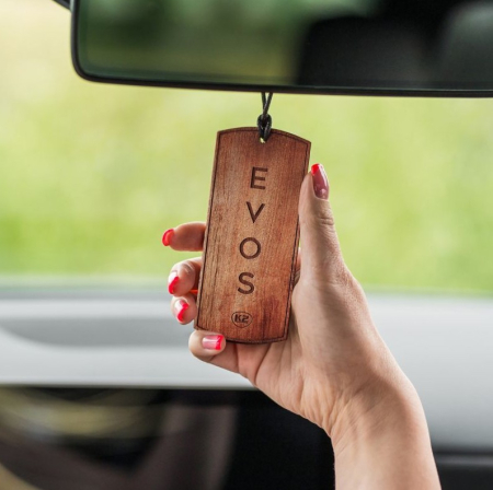 Odorizant Auto din Lemn Masiv K2 EVOS GRACE GAIA, Parfum Floral-Chypre (Coacăze Negre, Trandafir, Paciuli), Pandantiv Elegant [6]