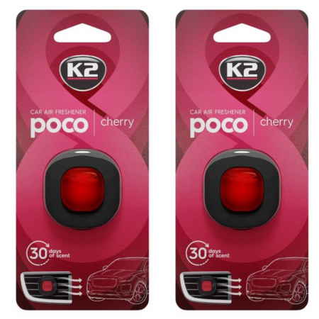 Odorizante grila - Pachet 2 x odorizant auto K2 poco cherry (Unisex)