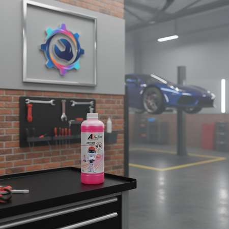 Pachet 2 litri Antigel AiPerfect G12R Gata Preparat până la -35 grade C (OAT, Roșu/Roz) [1]