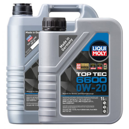 Pachete cu pret redus - Pachet 6 litri Ulei Liqui Moly Top Tec 6600 0W20