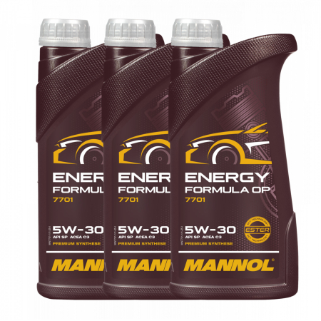 Branduri - Pachet 3 litri Ulei Motor MANNOL Energy Formula OP 5W-30 Sintetic cu Ester (GM dexos2, Low SAPS)