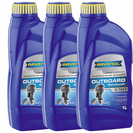 Moto - Pachet 3 litri ulei Ravenol 2T Outboardoel Teilsynth