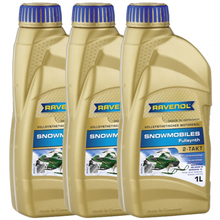 Moto - Pachet 3 litri ulei Ravenol 2T Snowmobiles Fullsynth