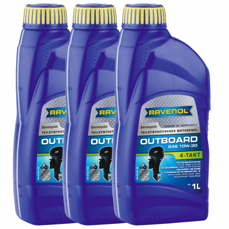 Consumabile Moto - Pachet 3 litri ulei Ravenol 4T Outboardoel 10W30