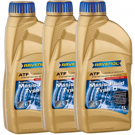 Ulei Cutie de Viteze - Pachet 3 litri ulei Ravenol ATF Matic Fluid Type D pentru transmisie automata