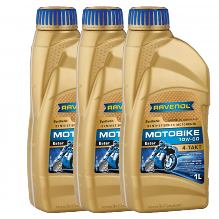 Moto - Pachet 3 litri ulei Ravenol Motobike 4T Ester 10W60
