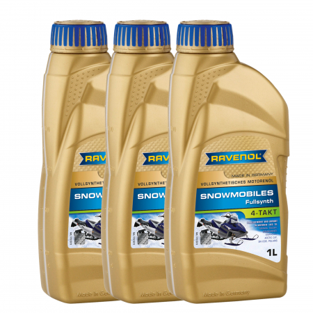 Consumabile Moto - Pachet 3 litri ulei Ravenol Snowmobiles 4T Fullsynth