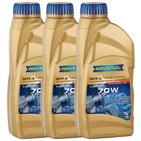 Branduri - Pachet 3 litri ulei transmisie manuala Ravenol MTF-4 70W