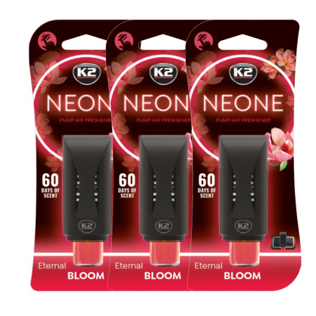 Odorizante grila - Pachet 3 x Odorizant auto grila ventilatie Puf-Puf K2 Neone Eternal Bloom