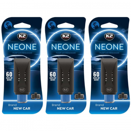 Odorizante grila - Pachet 3 x odorizant auto grila ventilatie Puf-Puf K2 New Car (Unisex)