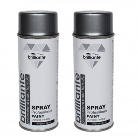 Pachete si promotii - Pachet 2 x Vopsea Spray Brilliante Argintiu RAL 9006 400 ml