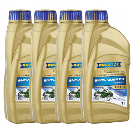 Moto - Pachet 4 litri ulei Ravenol 2T Snowmobiles Fullsynth
