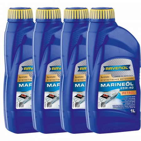 Moto - Pachet 4 litri ulei Ravenol Marine Petrol 25W40