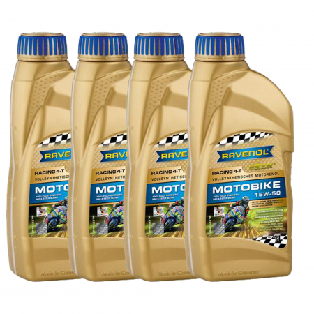 Consumabile Moto - Pachet 4 litri ulei Ravenol Racing Motobike 4T USVO 15W50