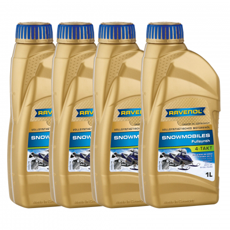 Consumabile Moto - Pachet 4 litri ulei Ravenol Snowmobiles 4T Fullsynth