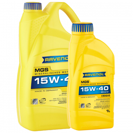 15W40 - Pachet 5 litri ulei Ravenol MGS Gasmotor 15W40