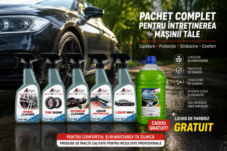 Pachet Detailing Complet AI Perfect – 5 Soluții Premium + CADOU Lichid Parbriz Vara Anti-Insecte 5L