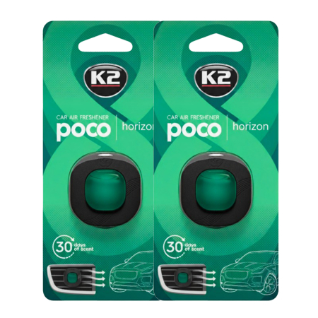 Pachete - Pachet Economic: 2 x Odorizant Auto K2 POCO HORIZON - Briză Marină - Prospețime Dublă