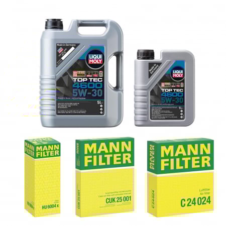BMW - Pachet Revizie Carbon Ulei Liqui Moly TopTec 4600 + Filtre Mann pentru BMW seria 1 (F20/F21) 116d
