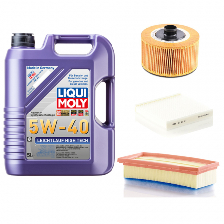 Dacia - Pachet Revizie Ulei Liqui Moly High Tech 5W40 + Filtre Mann pentru Dacia Logan II/ MCV II 0.9 TCE