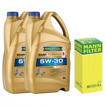 BMW - Pachet revizie ulei Ravenol SMP 5W30 pentru BMW 3 (E46) motor diesel 330 d 204cp 150kw