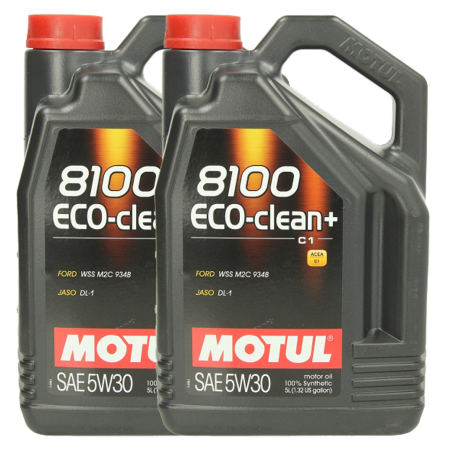 Branduri - Pachet 10 litri ulei Motul 8100 Eco-clean+ 5W30 – Protecție avansată pentru motoare Ford, Jaguar și Mazda