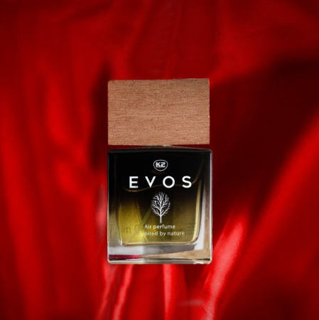 Parfum Auto Spray K2 EVOS SPARTA 50ml, Aromă Chypre (Grapefruit, Cedru, Mosc), Sticlă cu Dop de Lemn [3]