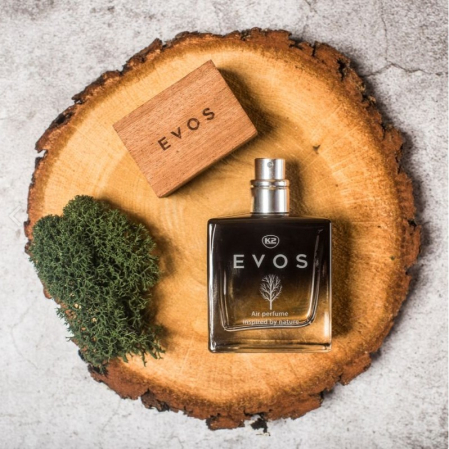 Parfum Auto Spray K2 EVOS UNICORN 50ml, Aromă Fructată (Piersică, Plumeria, Santal), Sticlă cu Dop de Lemn [4]