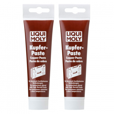 Pachet 2 x Pasta Liqui Moly pentru imbinari solicitate termic, pe baza de cupru, 100 gr
