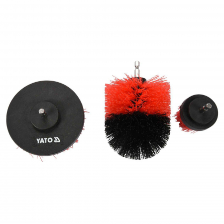 Produse Cosmetica Auto - Set 3 perii curatare cu prindere hexagonala