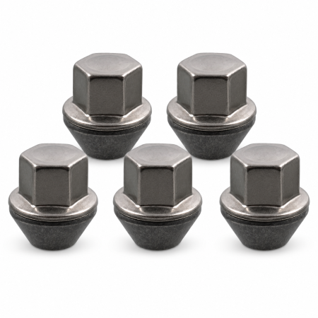 Pachete - Set 5 piulite roata Febi M12x1.5 cromate cu capac pentru Volvo V40 si V40 Cross Country