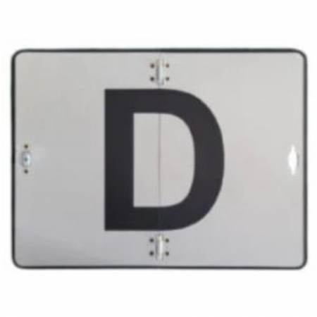Branduri - Placa semnalizare pliabila Hico transport deseuri periculoase litera D 30x40 cm