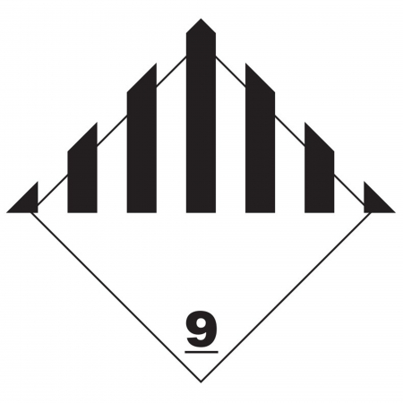 Branduri - Placa semnalizare Hico transport materiale periculoase clasa 9 30x30 cm