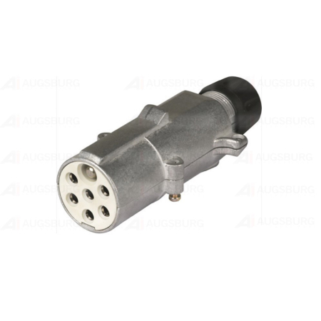 Electrica si Electronice Auto - Stecher 7 pini Herth+Buss - 24V, Mufă Tip S (ISO 3731, Corp Metalic)