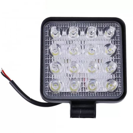 LED - Proiector LED auto Offroad 16 led 48W patrat