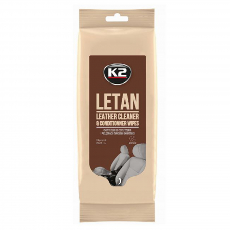 Branduri - Servetele curatare piele auto K2 Letan 24 buc 20x18cm