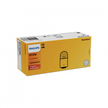 Becuri Auto - Set 10 Becuri Auxiliar RY10W 12V Philips Vision